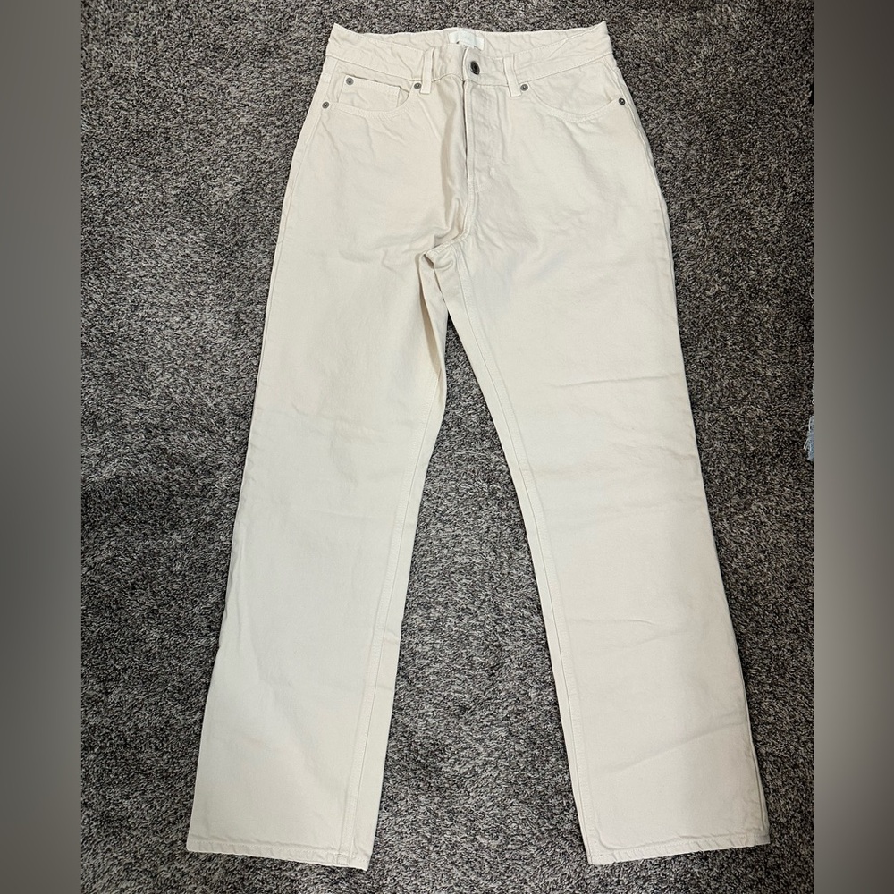 H&M high rise straight jeans
